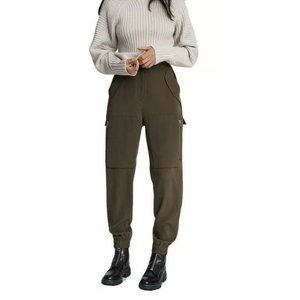 Womens Rag & Bone Nao Crepe Cargo Pants. XL. Olive. NWT